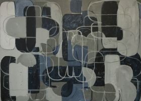 Over Town no.7 2019, 91.5 x 122 cms, acrylic on canvas