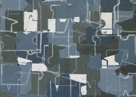 Over Town no.8 2019, 40.5 x 48.5 cms, acrylic on canvas