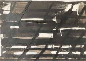 Dark Light Assemblage no.6 2021, 28 x 39 cms, watercolour paper collage and ink