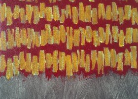 Lost in Translation no.23, 2020, 22.8 x 22.8 cms, acrylic on canvas