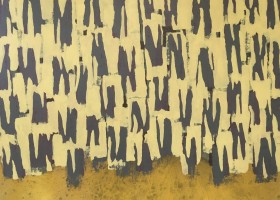 Lost in Translation: Crackle Cackle, 2020, 112 x 127, acrylic on canvas