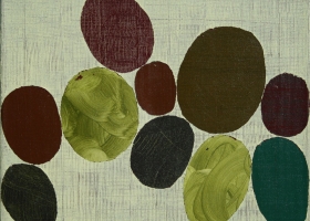 Arrangement no 25, 2007. 55 x 70cms. Acrylic on cotton duck