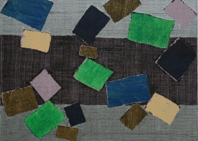 Tumble and Fall no 3, 2008. 40 x 48cms. Acrylic on cotton duck